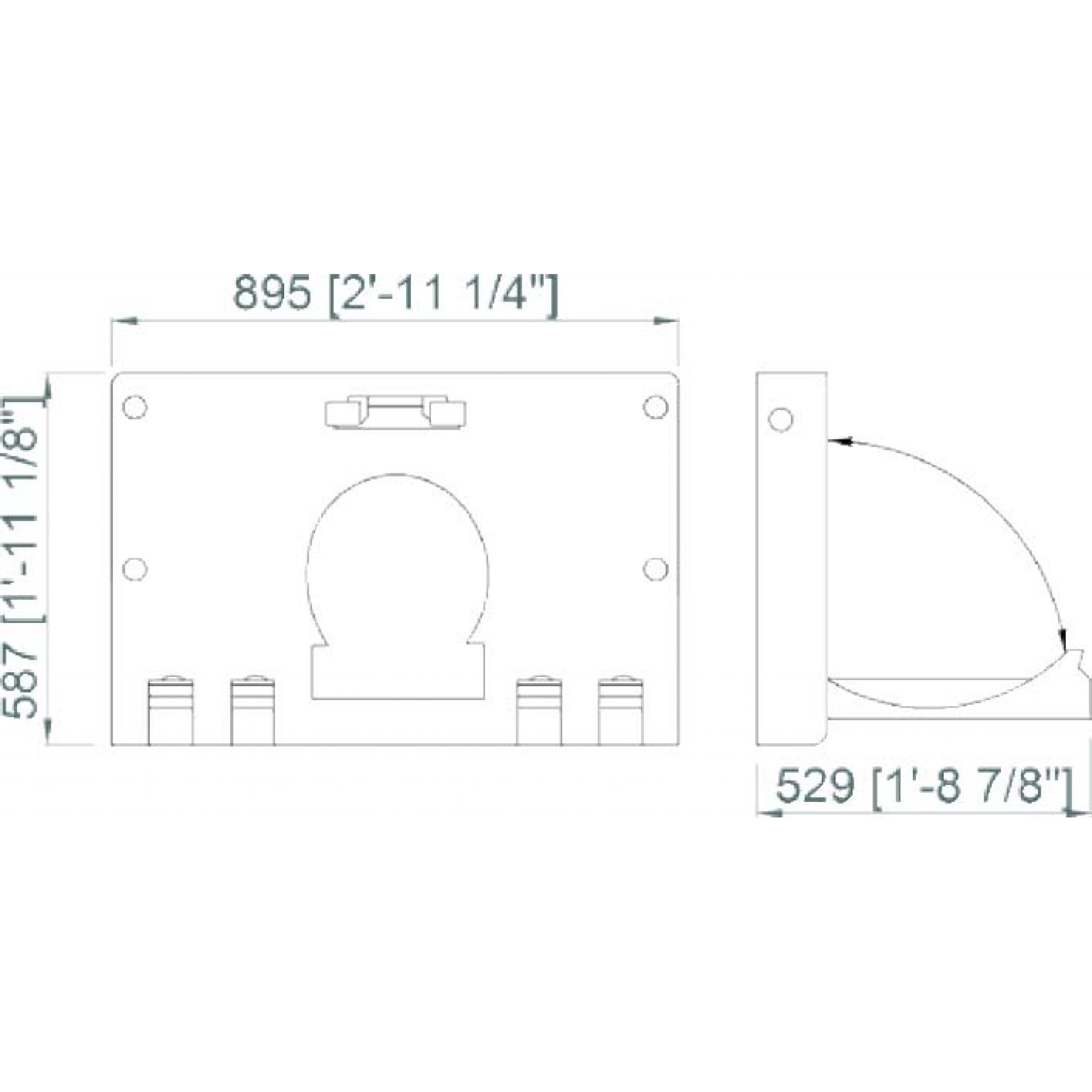 Baby Changing Station Cad Block
