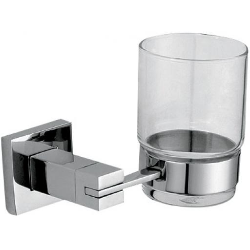 BARCELONA series glass tumbler and wall support