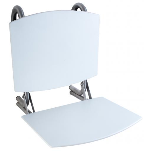 Folding and removable shower seat