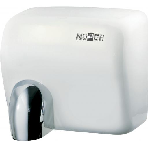 CYCLON automatic wall hand dryer with a white painted finish