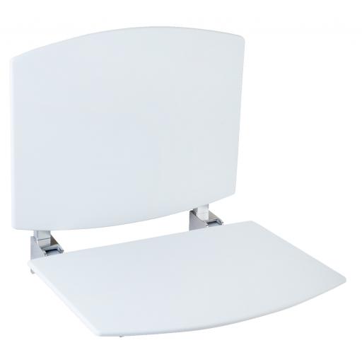 Folding shower seat with backrest & antibacterial coating