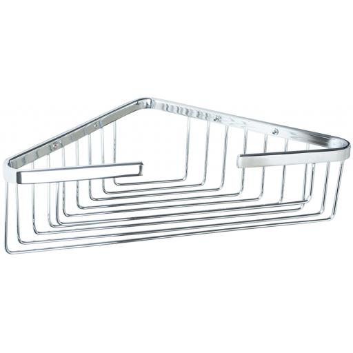 Soap basket in chrome plated brass