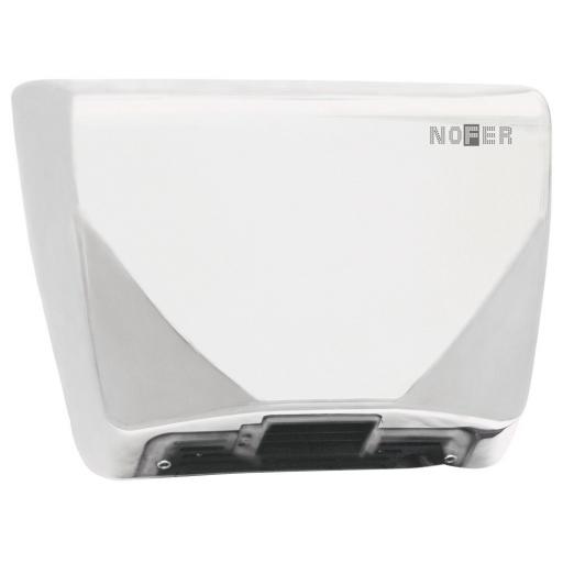 THIN series automatic wall hand dryer with a white painted finish