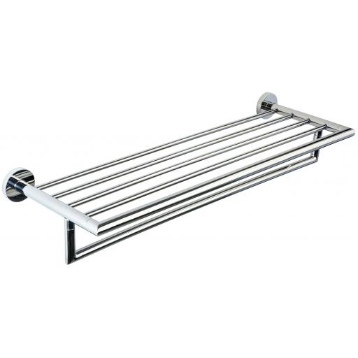 NIZA polished series shelf with towel rail